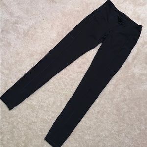 Black Athletic Leggings with Pockets